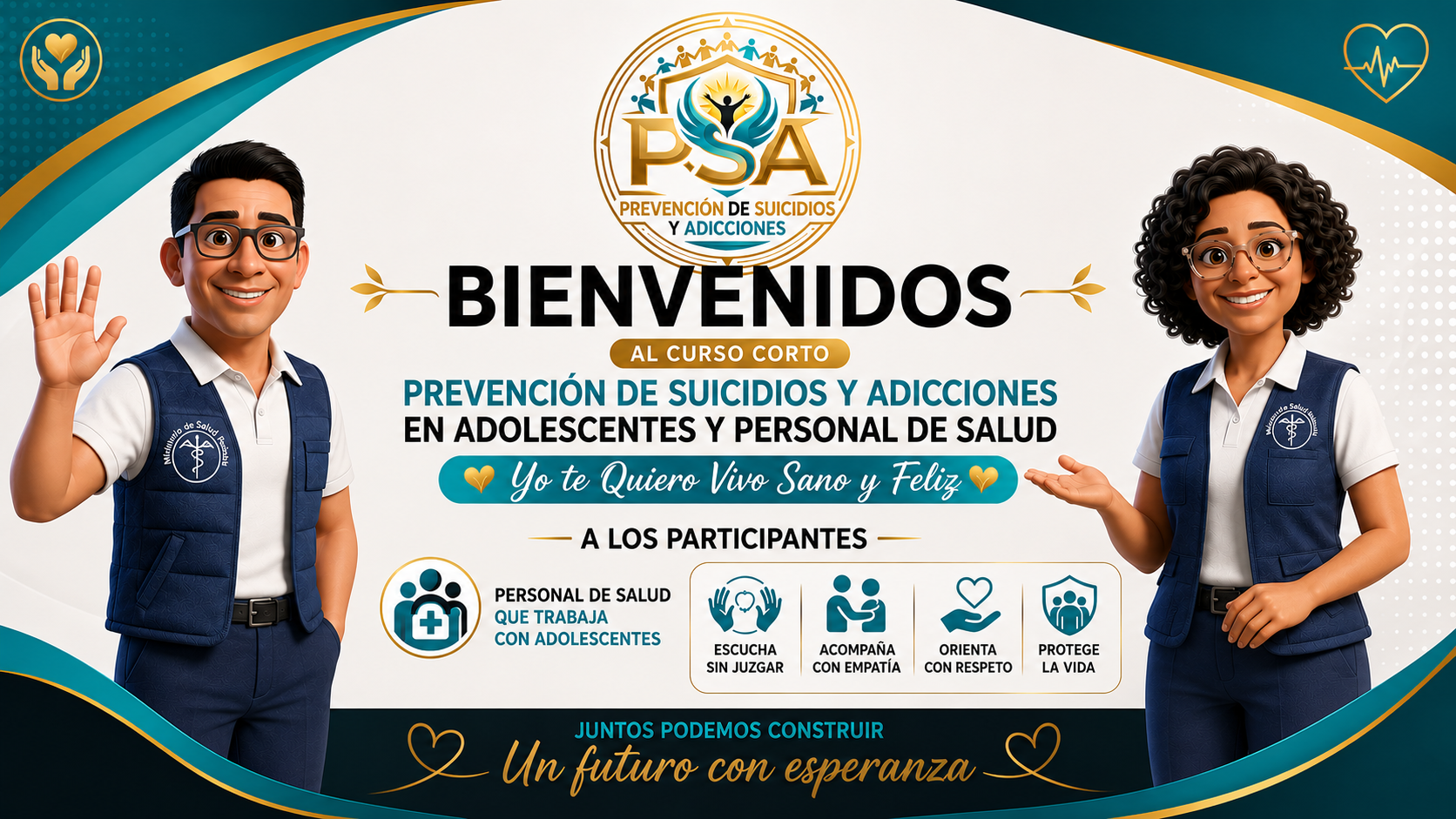 Prevención de Suicidios y Adicciones en Adolescentes y Personal de Salud